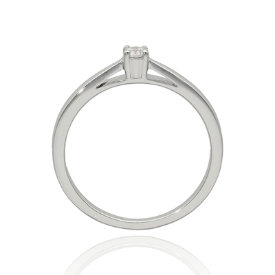 Fehér arany gyűrű 50-es méret (B49076)